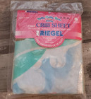 Vintage 100  Cotton Fitted Baby Crib Sheet Riegel Teddy Beddy Bear 28 x52  Usa