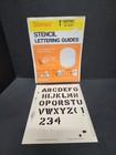 Vintage Stenso Stencil Lettering Guides 1  Gothic Letters   Numbers Dennison Usa
