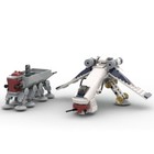 Mini Republic Dropship Model With Movable Base 436 Pieces Good Quality Bricks