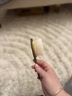 Antique Marked Sterling Silver Baby Brush Boar Hair Bristle  1920 s