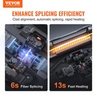 Vevor Fiber Fusion Splicer 4 Motors Clad Alignment With 6s Splicing 13s Heating