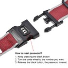 4 X Luggage Strap Suitcase Belt With Lock Buckle 2mx5cm For Travel Red Gray