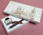 Calligraphy Pen Set - W  10 Extra Attachments  Ink Bottle    Pen - New Good Cond