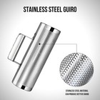 Guiro Instrument Stainless Steel Guiro 8  3  Professional Metal Percussion Sh   