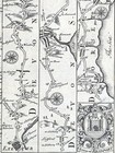 1720 Ogilby Bowen Road Map Devonshire Exeter Gillyford Chidiok Lime England Uk