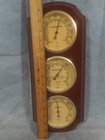 Vintage Sunbeam Weather Instrument  Thermometer  Barometer   Humidity Meter Trio