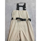 Magellan Fishing Waders Size L Tan Fishing Gear Bib With Attached Booties  0936 