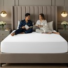 Extra Deep Pocket Queen Fitted Sheet  Fits Up To 21 Inch Mattress - Hotel Lux   