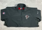 Nike Nfl Atlanta Falcons On Field Warm Up Full Zip Gray Jacket Mens Large
