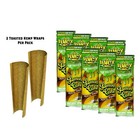 Juicy Hemp Wraps- 8 Pack- Lemon Cake- Gluegar Og 3ml  Glass   Wood Tips