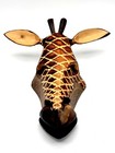 Hand Carved Wood African Giraffe Mask Wall Hanging Art Decor Safari 10 5   