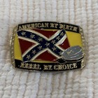 American By Birth Rebel By Choice Western Belt Buckle Made In Usa Confederacy