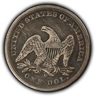 1860-o  1 Seated Liberty Silver Dollar - New Orleans - Vf - Sku-b5444