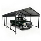 Pabimia 12x20 Ft Heavy-duty Metal Carport  Outdoor Galvanized Steel Shelter
