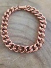 Pure Solid Copper Bracelet Arthritis Cuban Chain Curb Link Rider 11 Mm Bracelet