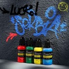 16-color Acrylic Airbrush Paint Set 30ml Opaque neon Water-based For Artists