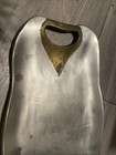 Vintage Brutalist  Aluminum And Brass Tray Attributed To David Marshall 