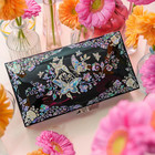 Mother Of Pearl Jewelry Organizer Box Handmade Large Wooden Gift For Women