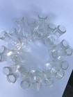 Vintage 18 Bottle Clustered Frog Glass Stacked Propagation Floral Bud Vase