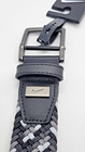 Nwt--nike Men s Golf Multi-weave Stretch Woven Belt Black grey Sz Small