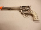 Vintage 1950 s Hubley Large Size Toy   Cowboy  Cap Gun With Holster