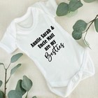 Personalised Auntie   Uncle Names Are My Besties - New Baby - Baby Announcement