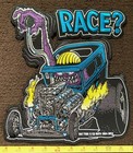 Large Fully Licensed Ed  big Daddy  Roth Rat Fink Race  Grease Monkey Back Patch