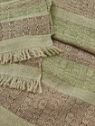 Vintage Hand Woven Loomed Dresser Scarf Set Of 4