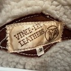 Vince-lee Leathers Vintage Suede Sherpa Lined Western Vest Brown Mens Size 30
