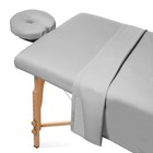 3-piece Microfiber Massage Table Sheet Set -  Facial Bed Cover - Includes Fla   