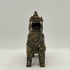 Vintage Chinese Resin Foo Dog Fu Feng Shui Guardian Temple Lion Resin 7 Inch