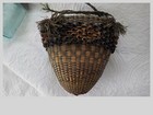Penboscot Basket Old Splint Sweetgrass And Curls Antique Vintage 9 