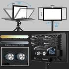 15w Led Video Lighting Kit 9 Inch Camera Light 5000mah Battery Studio Lamp