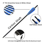 16-22  Archery Crossbow Carbon Arrows Bolts Target Tips Hunting Shooting 6 12pcs
