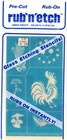 Armour Products Glass Etching Stencils Pre Cut Rub On 1980 Corn Sun Flower 3