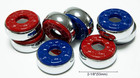 Shuffleboard Pucks 2 1 8  53  Rb  Medium Speed  W  2 Cans Shuffleboard Wax  Mini