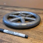 Vintage Cast Iron Hand Wheel Industrial Machinery Valve Handle 7    7lbs    usa