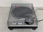 Technics Sl-1200mk5 Silver With Dust Cover Direct Drive Dj Turntable System Used