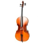 4 4 Size Handcrafted Basswood Natural Cello   Bag  Bow  Rosin  Bridge