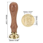 Alphabet F Wax Seal Stamp Initial Letter Sealing Wax Stamp Classic Retro