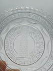 Old Antique Vtg 19th C 1800s Clear Glass Bunker Hill Monument Cup Plate