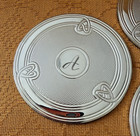 Cristofle Louis Philippe Silverplate Coasters Mono A Set Of 4 France