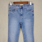 Madewell Cali Demi-boot Jeans Womens 28 Blue Crop Ankle Length Stretch Denim