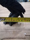 Raven King Crowned Black Raven Gothic Figurine Dark Fantasy Decor