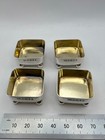 Antique 1879 Atkin Brothers Sheffield Sterling Silver 4 Gilt Salt Cellars 52 75g