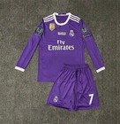 Kids Ronaldo 7 Real Madrid 2016 2017 Kit Jersey  Shorts Vintage Away Football
