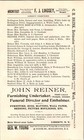 1900 John Reiner Furnishing Undertaker Funeral Director Embalmer Liberty Ny