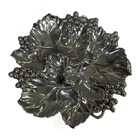 Imported Tin Aluminum Anju Arthur Court Grape   Leaves Server Tray
