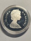 Canada Silver Dollar Coin  1986 Vancouver Train Coin  Dcam Proof  500 Silver