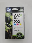 New Sealed Genuine Hp 902xl Black And Color 4pk Ink Cartridges